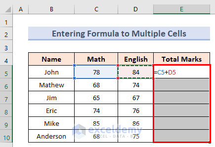 Suitable Ways to Repeat Formula in Excel for Whole Column