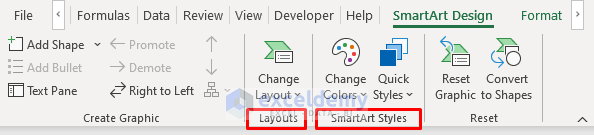 use smartart hierarchy in excel