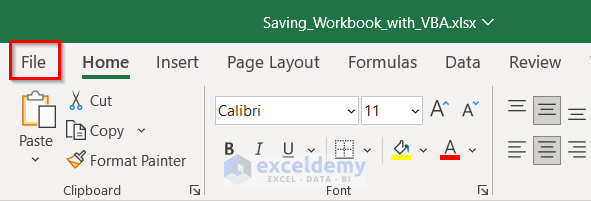 Excel VBA Save Workbook in Same Folder with Save As Dialog Box