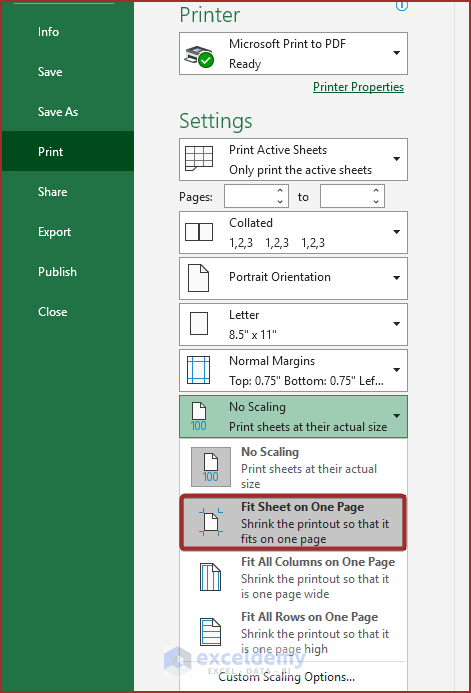Excel Cutting Off Text When Printing