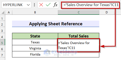 Applying Sheet Reference to Link Data Across Multiple Sheets in Excel
