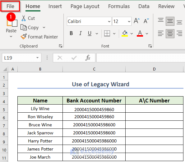 Use of Legacy Wizard for not Changing My Numbers to Zero