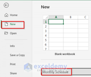 How to Create a Monthly Schedule in Excel (3 Simple Ways)