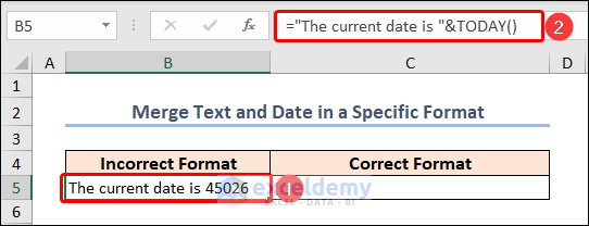 date is showing in number format