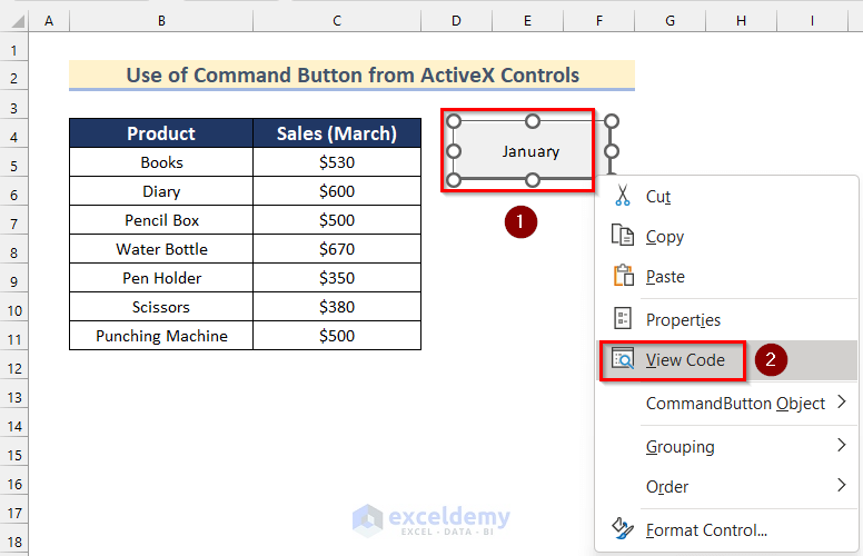 Assigning Code to Create Button to Link to Another Sheet in Excel