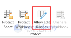 Allowing edit ranges