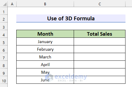 Use of 3D Formula to Link Excel Data Across Multiple Sheets