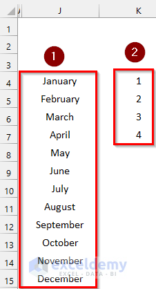 Using Name Box and Data Validation Feature to Create Monthly Time Schedule in Excel