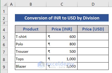 Add new column for converted value in Excel