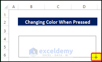 draw togglebutton shape to cheange toggle button color in Excel when pressed