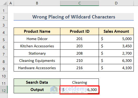 5 Reasons with Solutions When Excel VLOOKUP Partial Match Is Not Working