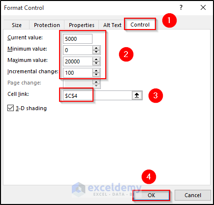 Estimating Yearly Earnings to Utilize Up and Down Buttons in Excel