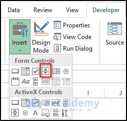 Gather Up and Down Buttons in Excel