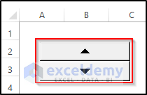 Add Up and Down Buttons in Excel