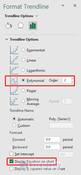 Utilize Solver Add-in to Create Equation from Data Points
