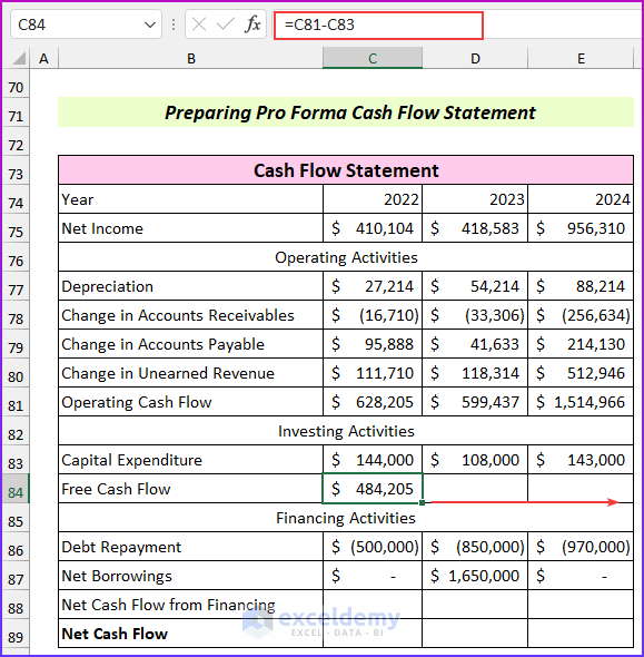 Free Cash Flow: Create Pro Forma Financial Statements in Excel