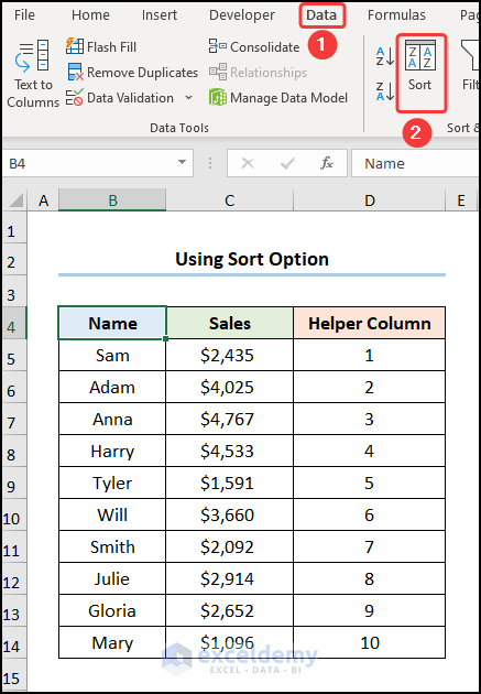  how to flip table in excel