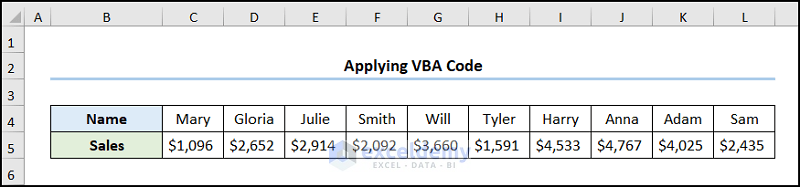 how to flip table in excel with VBA Code