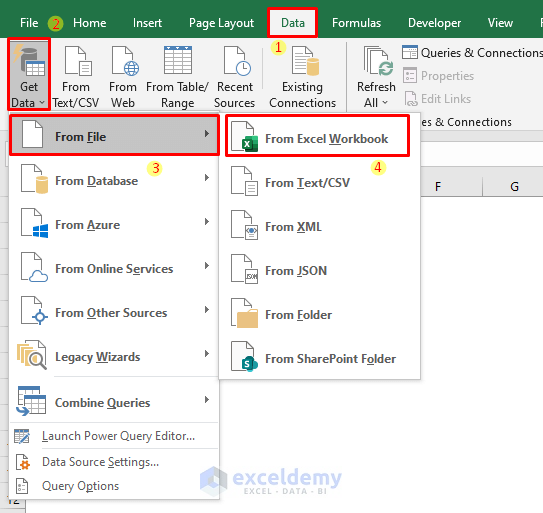Using Excel Power Query to Merge Multiple Sheets