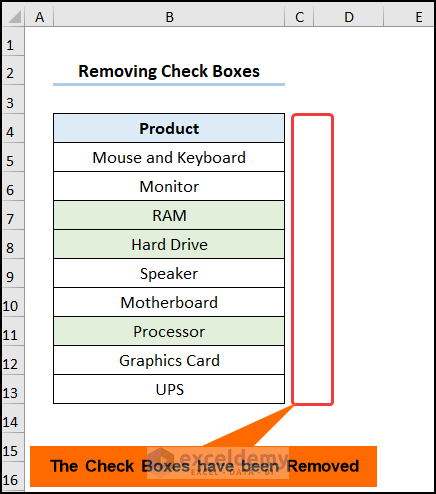 how to remove a form control in excel with VBA