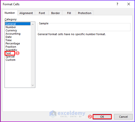 Altering Cell Format to Stop Excel from Auto Formatting Numbers