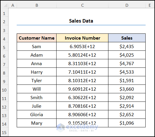 how to stop excel from changing numbers to scientific notation