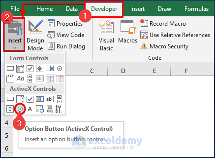 Utilizing Option Button with Excel VBA