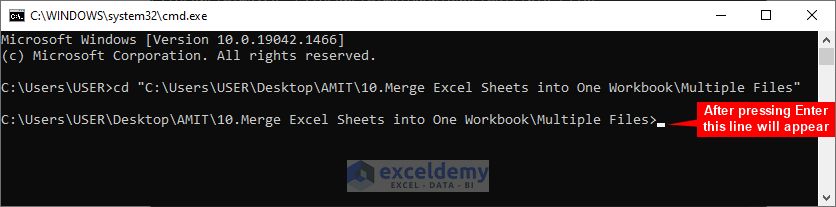 Merge Excel Sheets into One Workbook Using Command Prompt