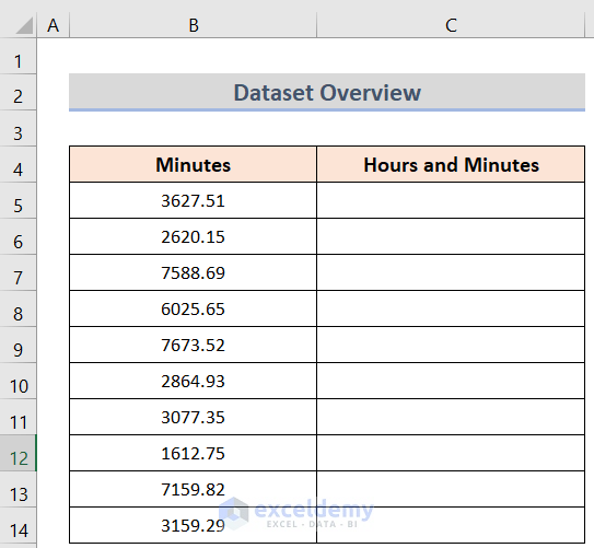 convert minutes to hours and minutes in excel