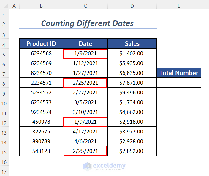 using countif function with multiple criteria date range in Excel