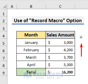 How to Create Button with “Record Macro” in Excel