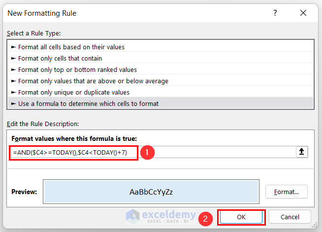 How to Use Conditional Formatting with AND Function in Excel