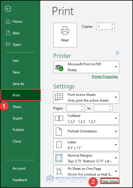 scale your page to solve the problem of “Excel cutting off text when printing to PDF”