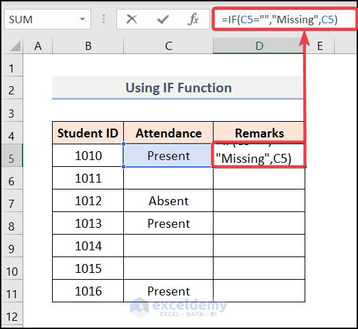 How to Fill Empty Cells with Default Value in Excel