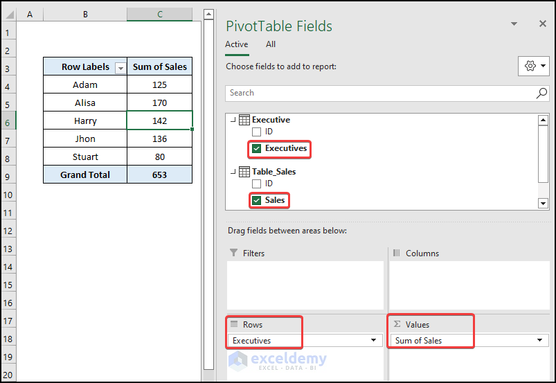 Get Data from Data Model in Excel