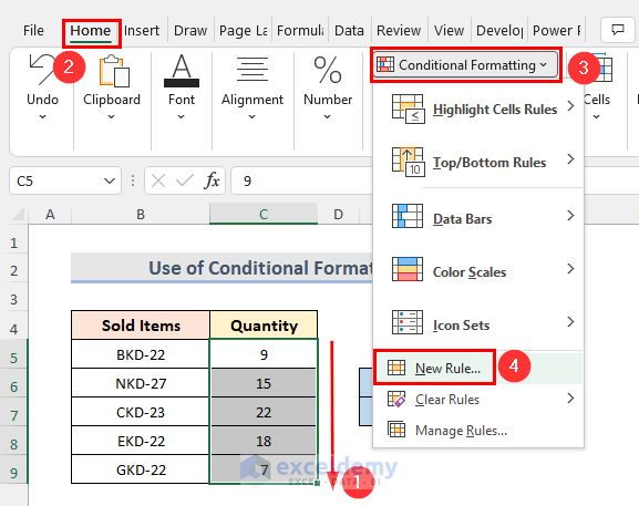 Apply Conditional Formatting in Excel to Highlight Value Between 10 and 20