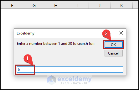 Write down number in input box