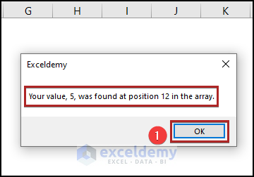 Lookup Value in Array Showing in Msgbox