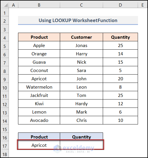 Utilizing LOOKUP to Get Lookup Value in Array in Excel VBA