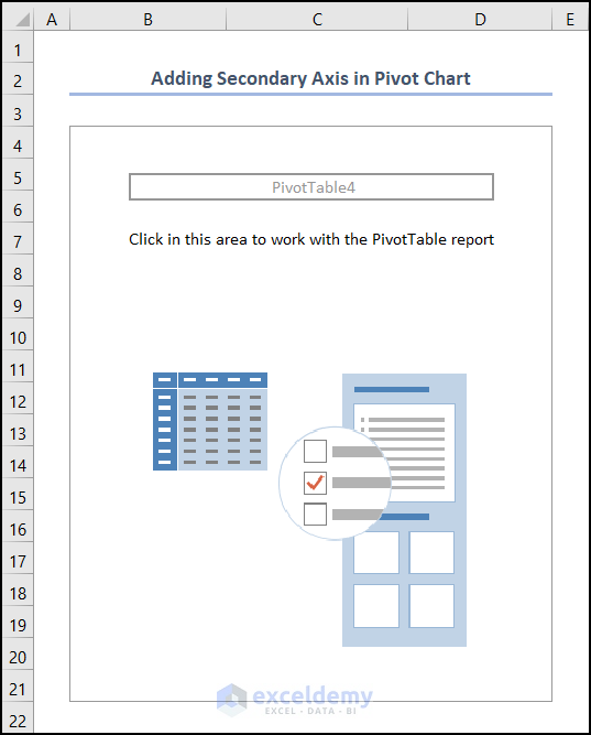 Blank Pivot Table in Sheet