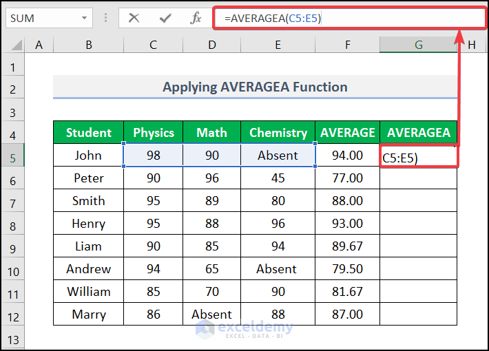 Finding Average of Numbers Including Text in a Cell