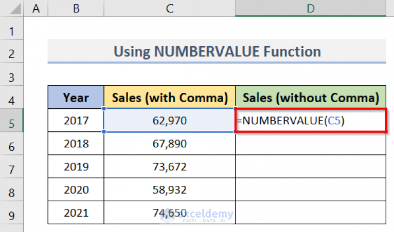 How To Remove Comma Between Numbers In Excel ExcelDemy