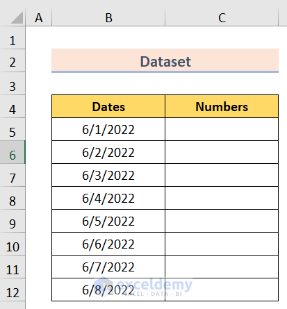 Dataset to Stop Excel from Changing Numbers