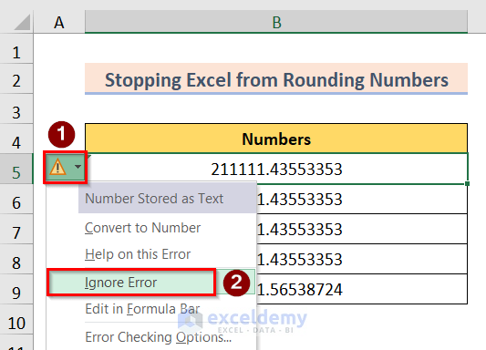 How To Stop Excel From Changing Numbers 3 Easy Methods 