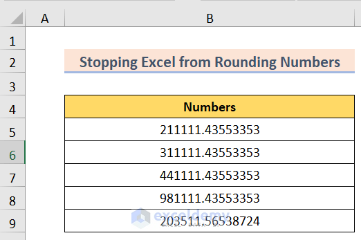 How To Stop Excel From Changing Numbers 3 Easy Methods 