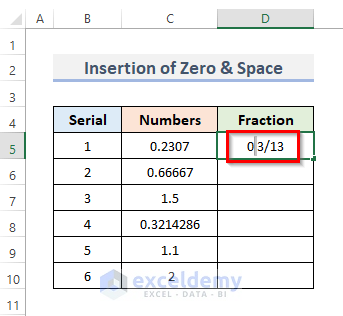 Stop Automatic Change from Numbers to Dates by Inserting Zero & Space