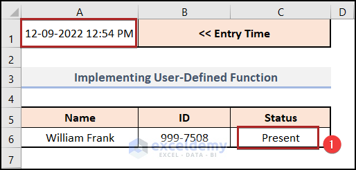 Implementing User-Defined Function to Insert Current Date and Time