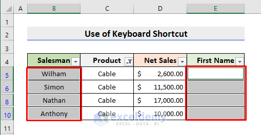 Paste into Visible Cells with Keyboard Shortcut