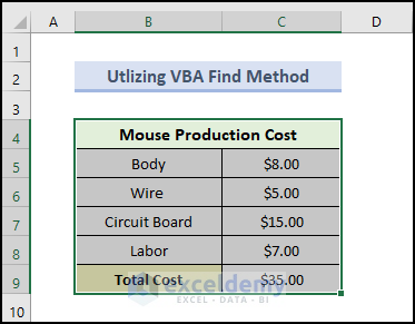 Select Visible Cells in Excel with Find method of VBA