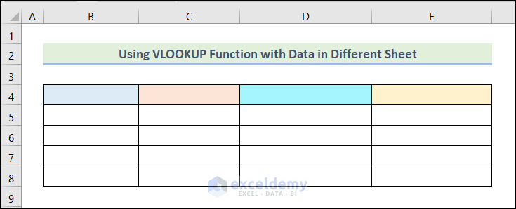 How to Use VLOOKUP Function with Multiple Criteria in Different Sheets